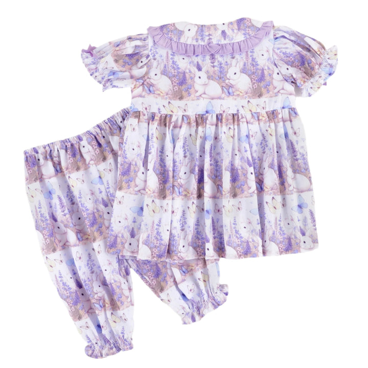 baby girls bunny pj set