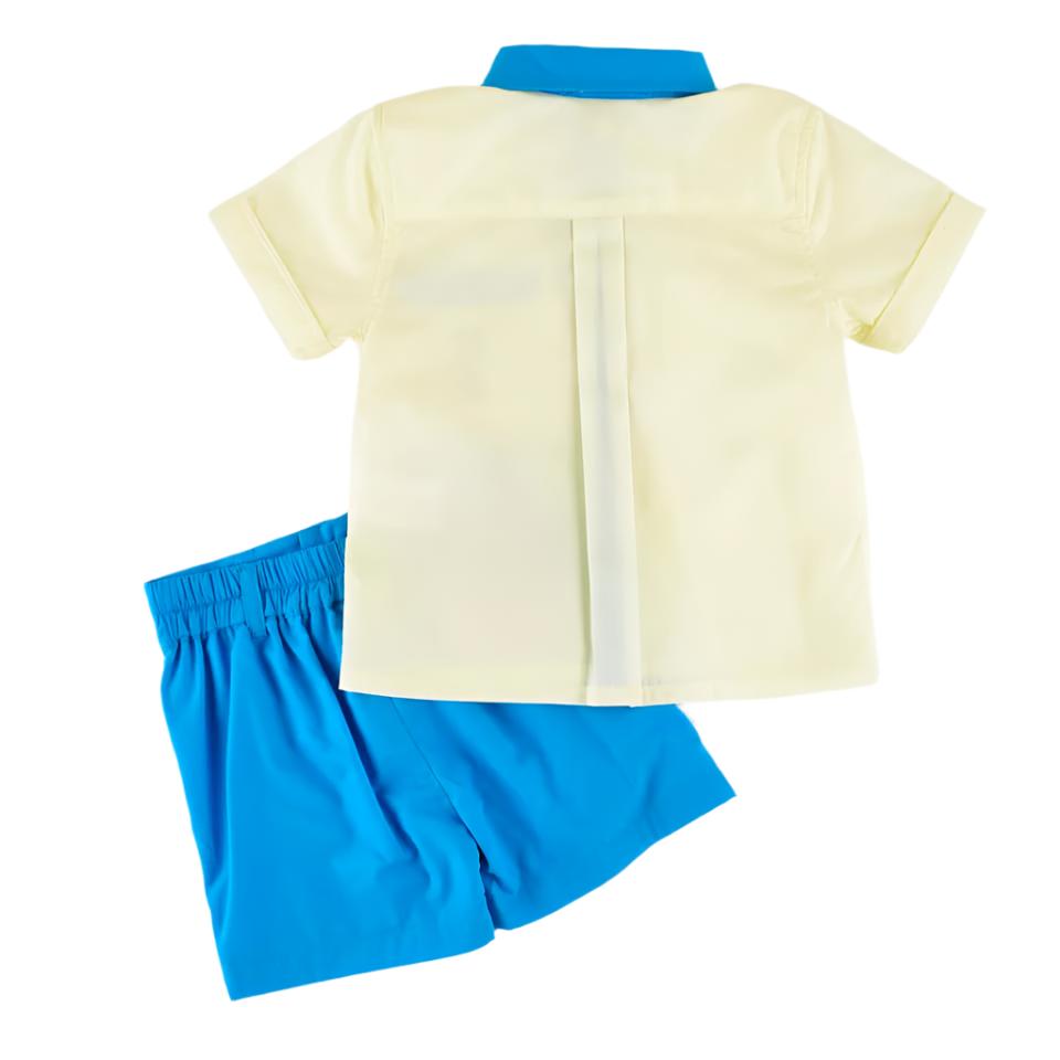 baby boys easter bunny shirt and shorts set