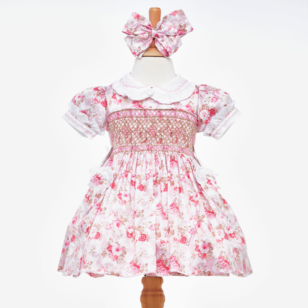 smocked baby dress smocked floral dress