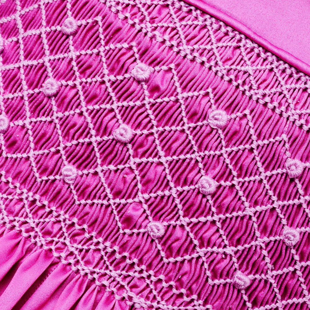 barbie dress smocked pink baby dress