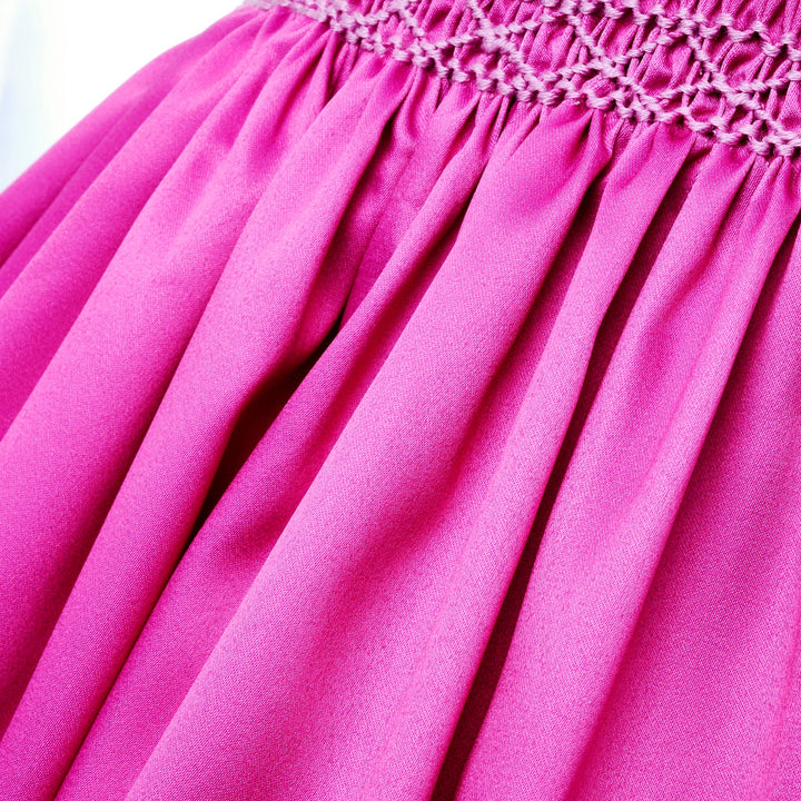 smocked baby dress pink baby dress