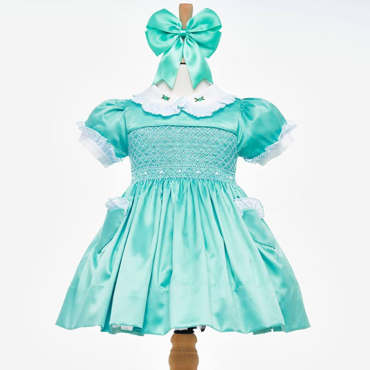 girls smocked dress
