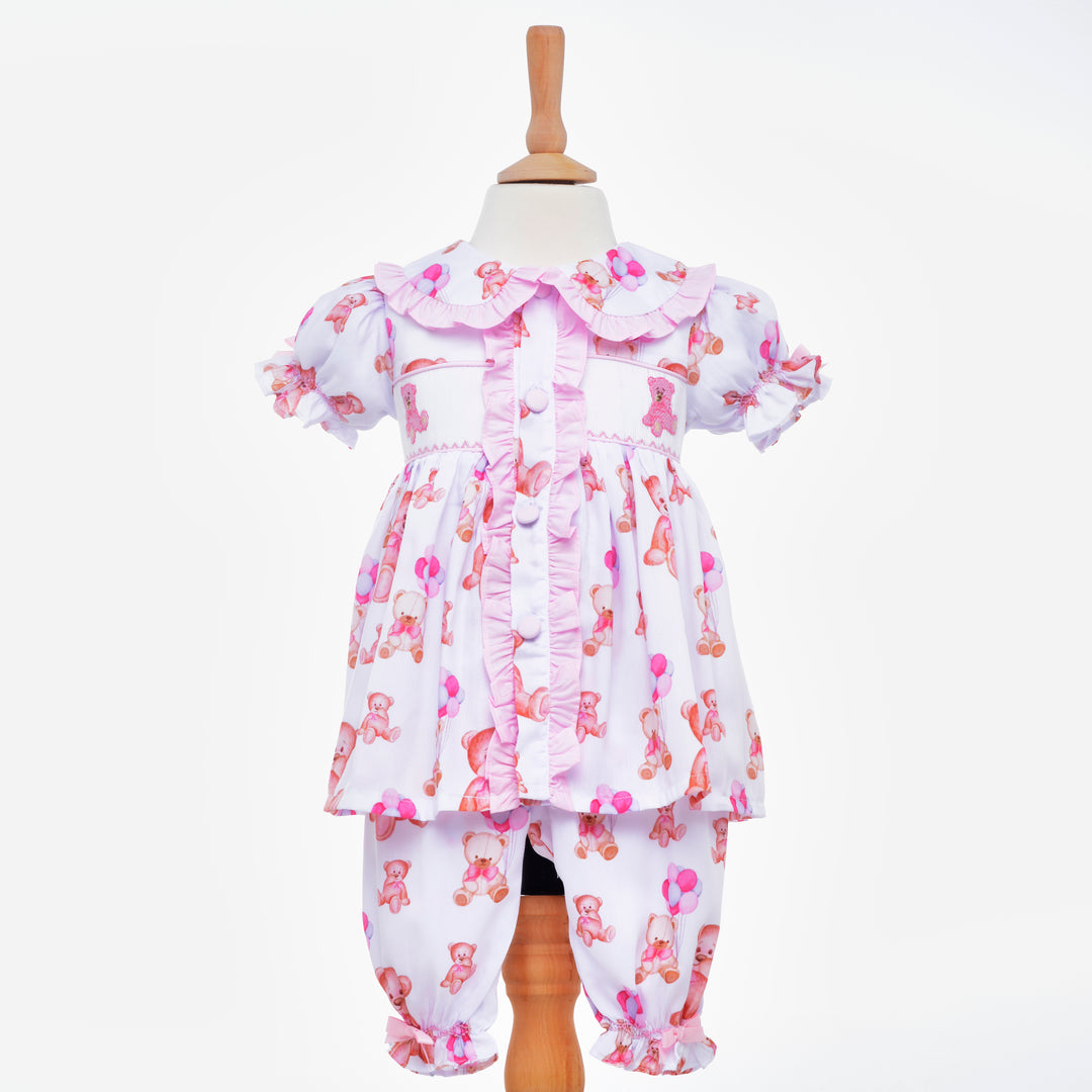 girls smocked pjs
