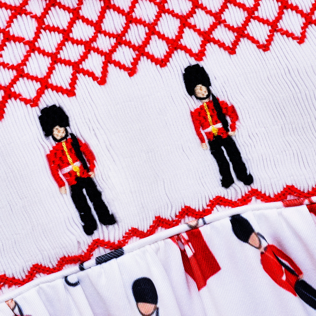 smocked baby boys onesie