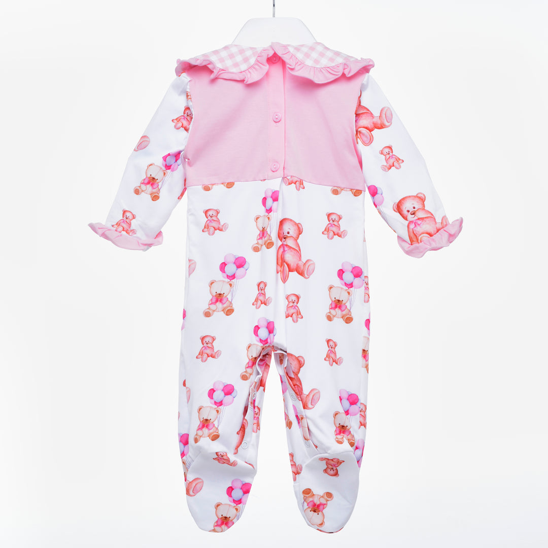 girls smocked sleepsuit baby girls smocked onesie
