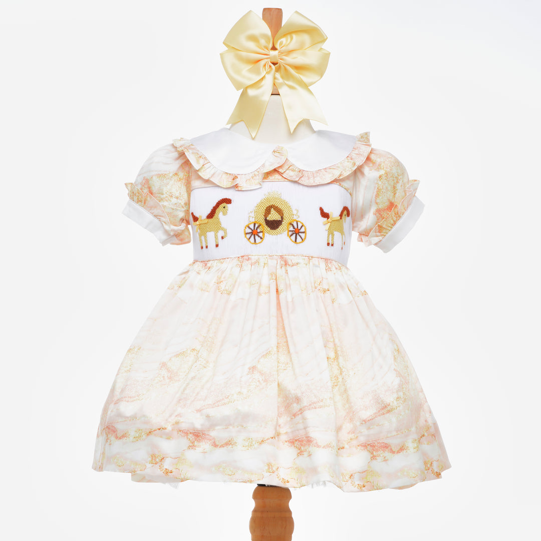 smocked baby princess dress