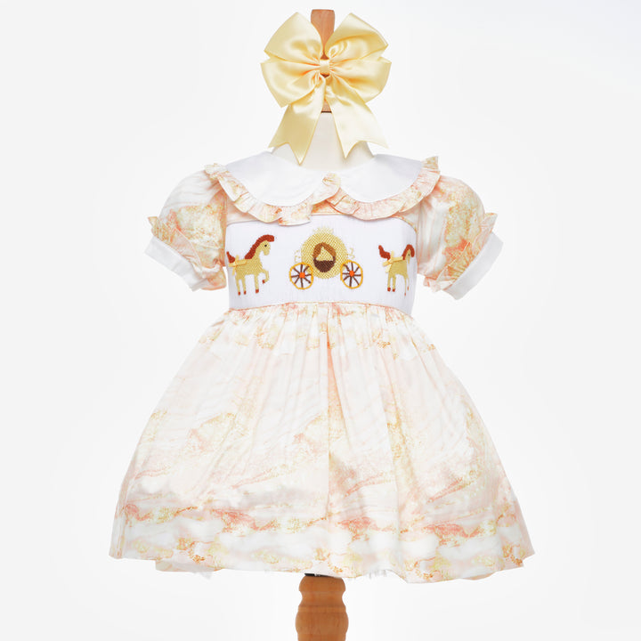 smocked baby princess dress