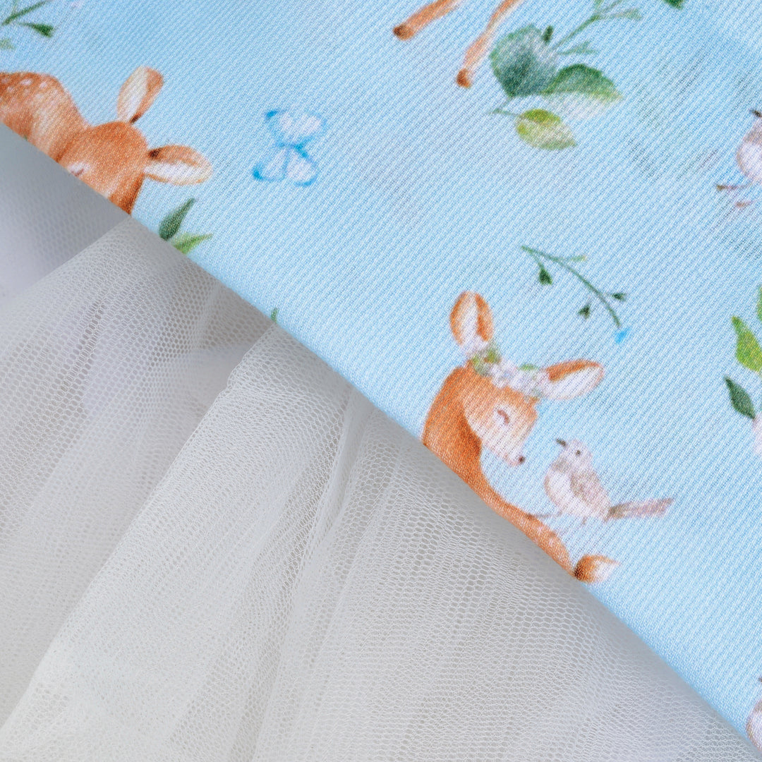 Ocean Baby Girls Classic Blue Bambi Petticoat Layered Dress (3M-10Yrs)