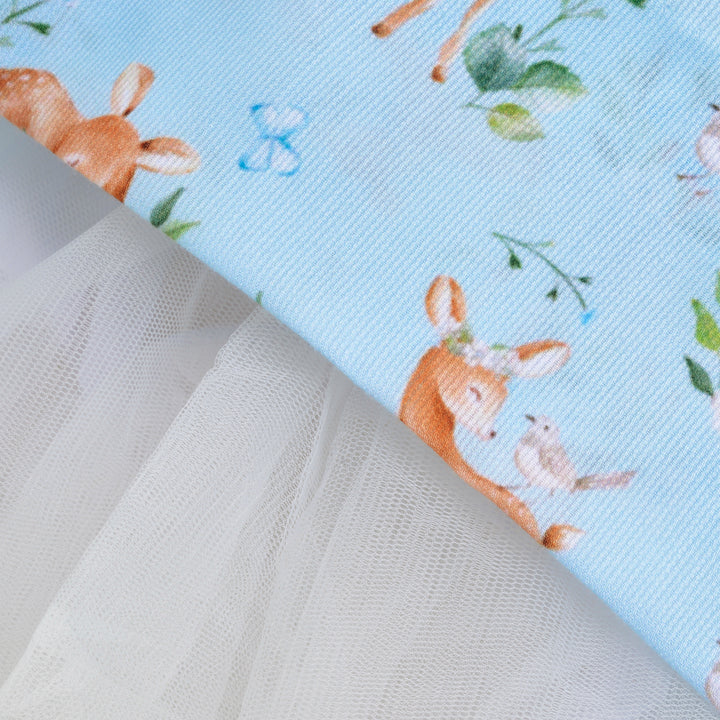 Ocean Baby Girls Classic Blue Bambi Petticoat Layered Dress (3M-10Yrs)