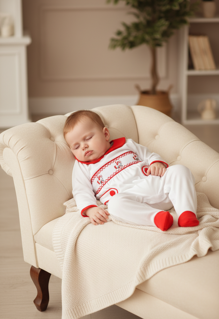 smocked baby sleepsuit luxury baby clothes baby boys smocked onesie