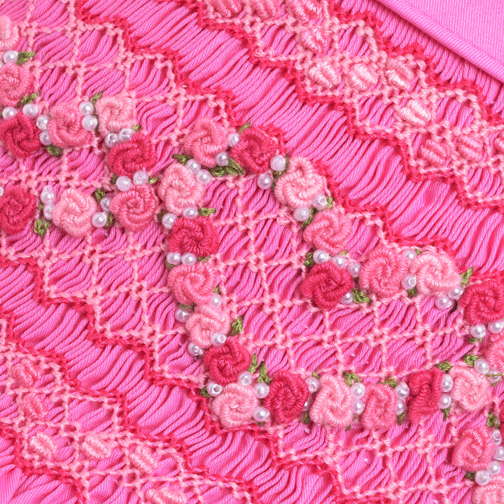 Ocean Baby Rosa Pink Heart Sateen Dress (NB-8Yrs)
