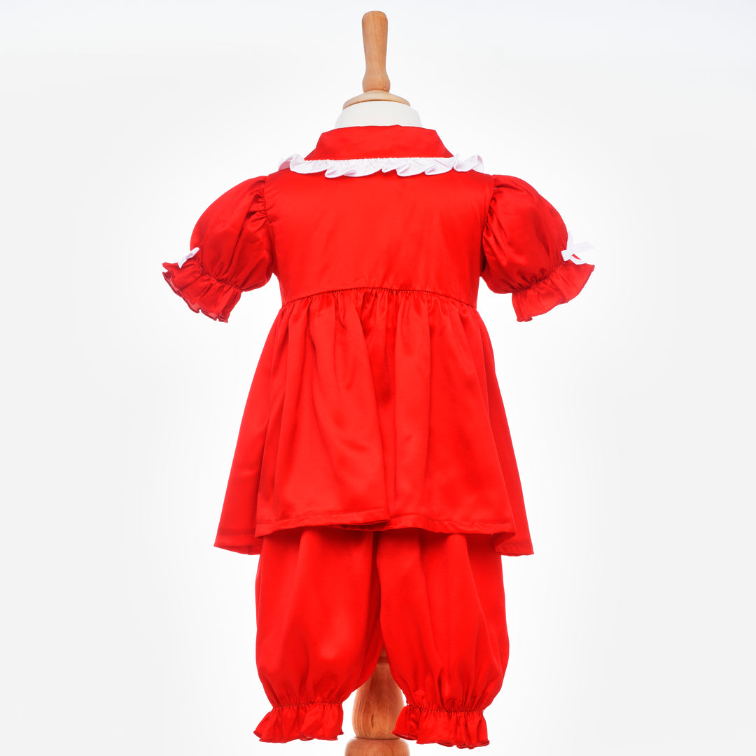 baby smocked pjs girls red pjs