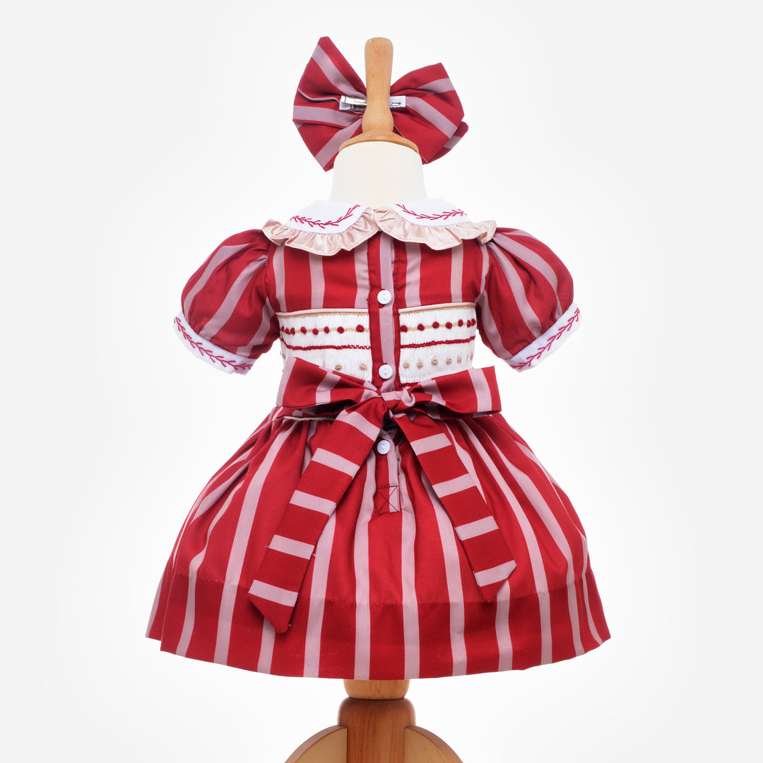 red smocked baby dress red smocked girls dress