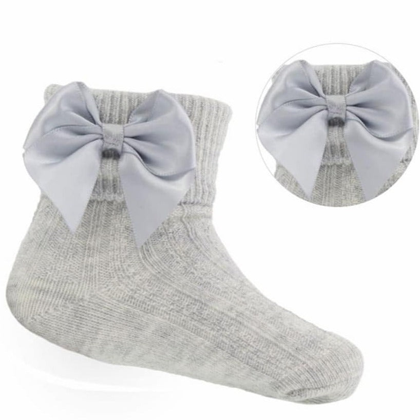 grey baby socks