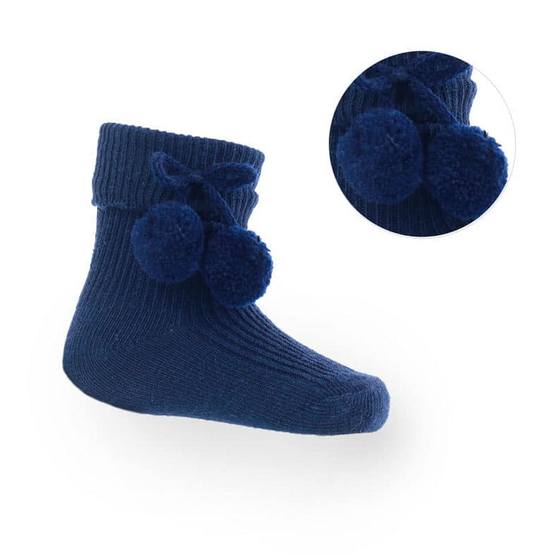 pompom baby socks