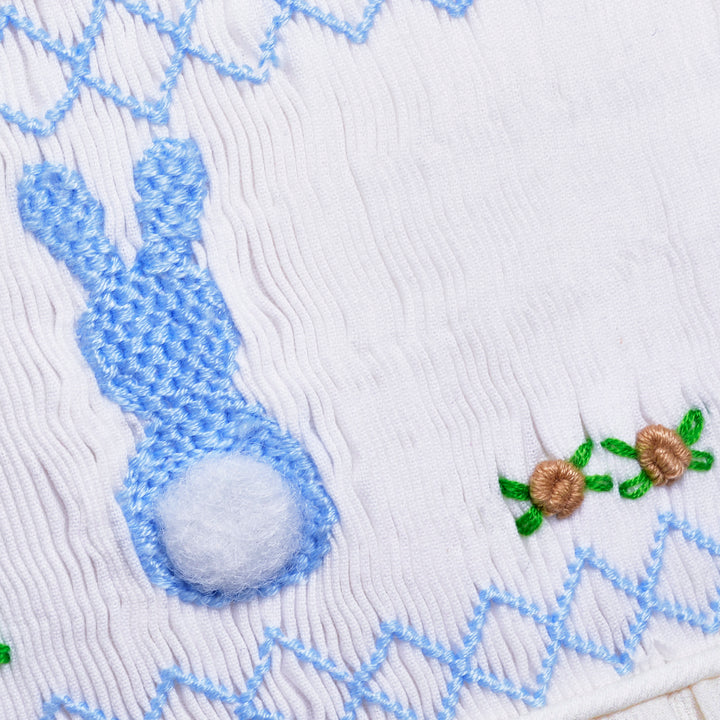 smocked baby dress lemon
