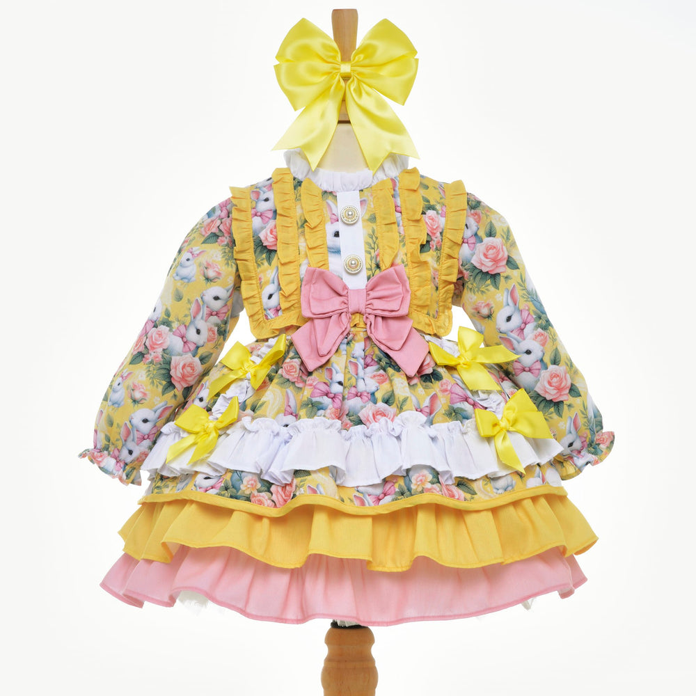 Spanish puffball baby dress 