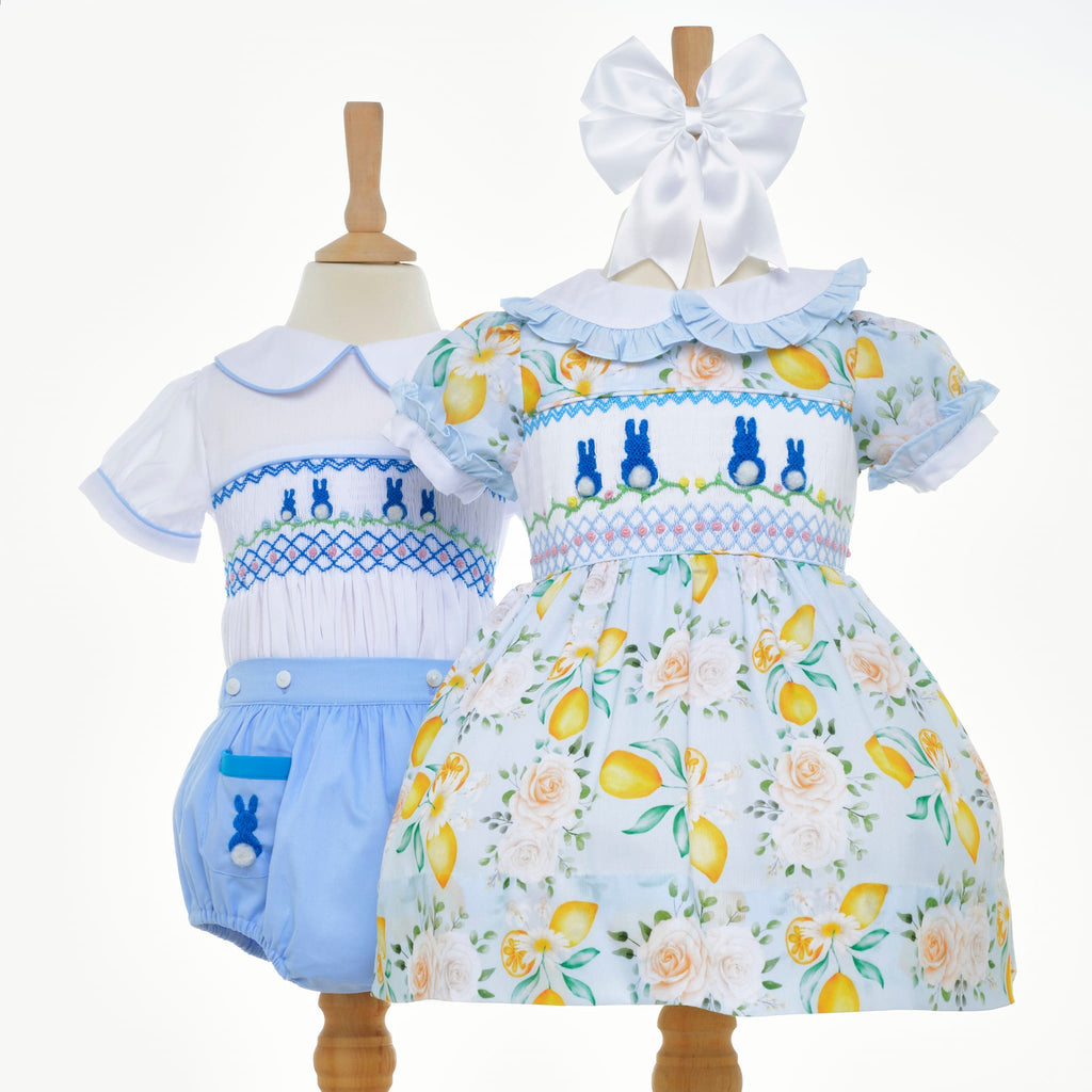 smocked bunny easter clothes 