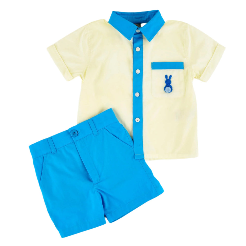 boys bunny shorts set