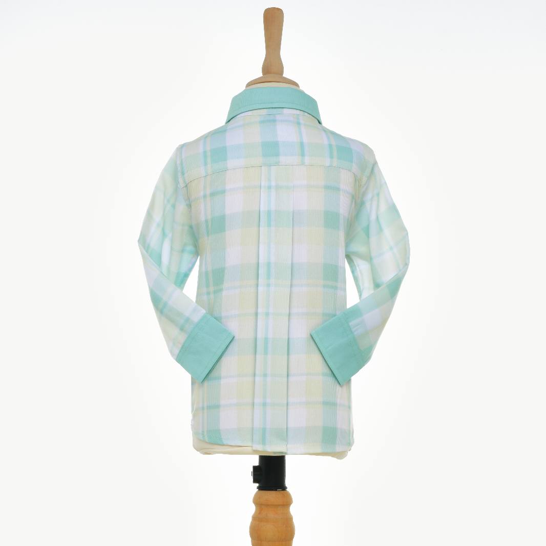 boys plaid Easter shirt