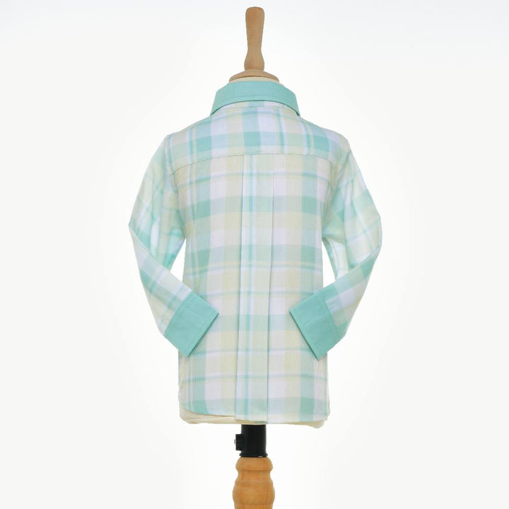 boys plaid Easter shirt