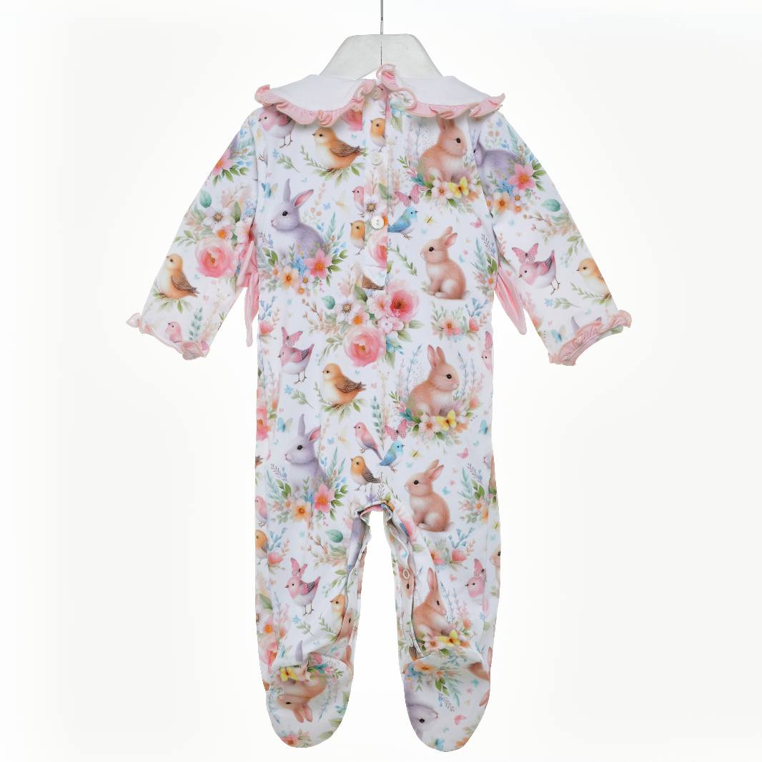 smocked babygro baby girls smocked romper