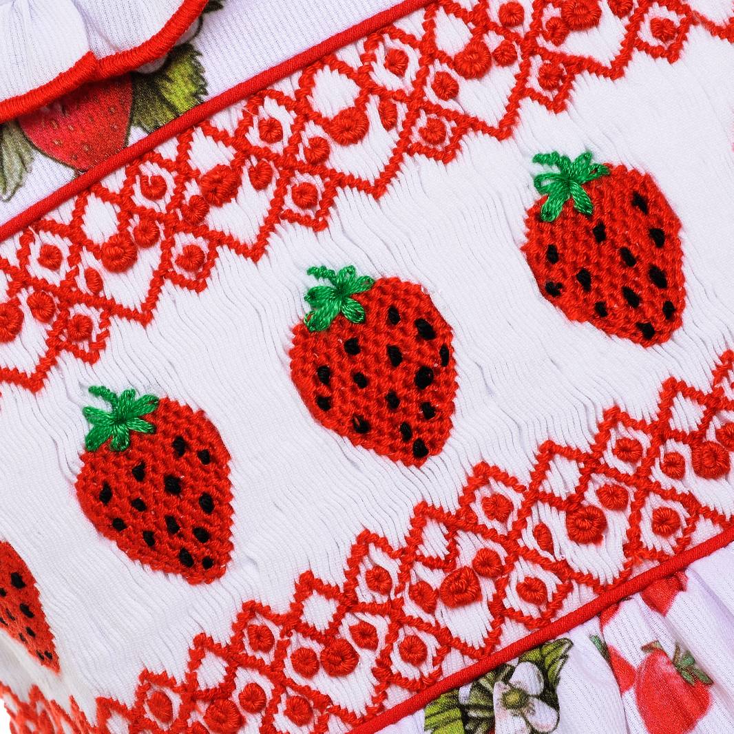 New Girls' Boutique Strawberry Embroidered Smocked Sleeveless Dress - Knee-Length A-Line Summer Dress Girls Boutique Dress New Girls' Boutique Strawberry Embroidered Smocked Sleeveless Dress - Knee-Length A-Line Summer Dress Girls Boutique Dress