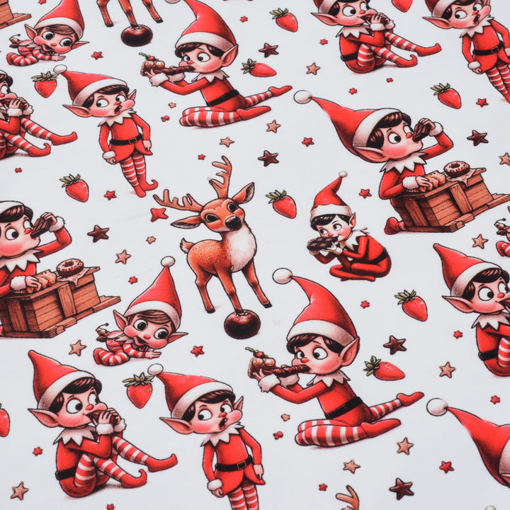 baby boys christmas elf pjs