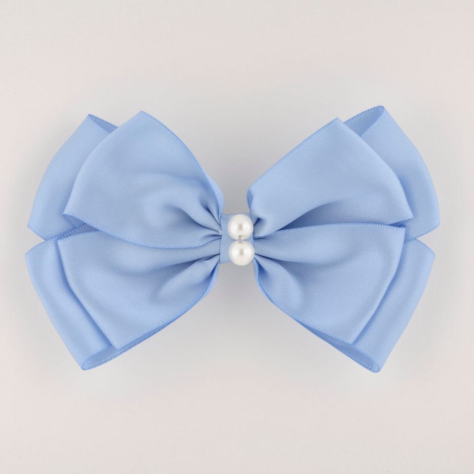 Ocean Baby Pearl Embellished Bow - Blue