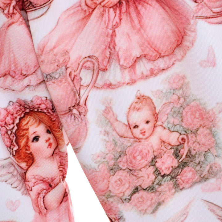 fairy smocked sleepsuit pink