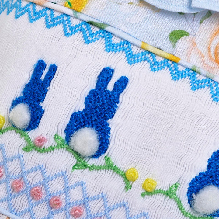 smocked bunny dress smocked baby dress