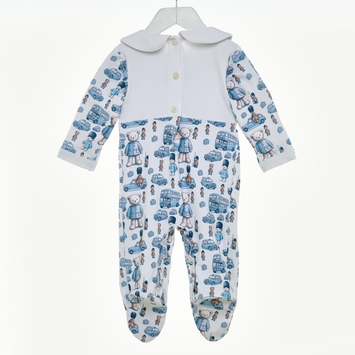 baby boys sleepsuits smocked baby sleepsuits
