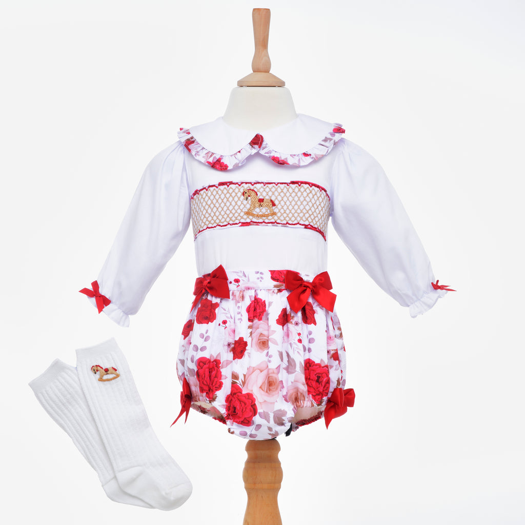 smocked girls outfit smocked baby wear