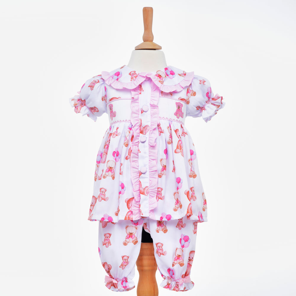 girls smocked pjs 