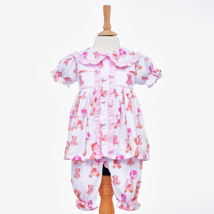 girls smocked pjs 