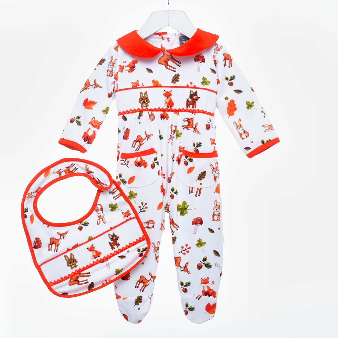 boys smocked sleepsuit boys smocked babygrow