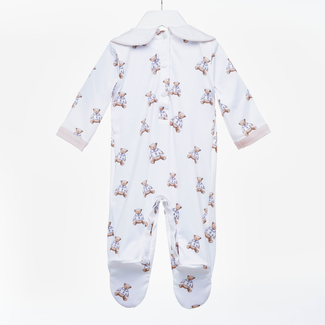 smocked baby sleepsuit smocked babygrow