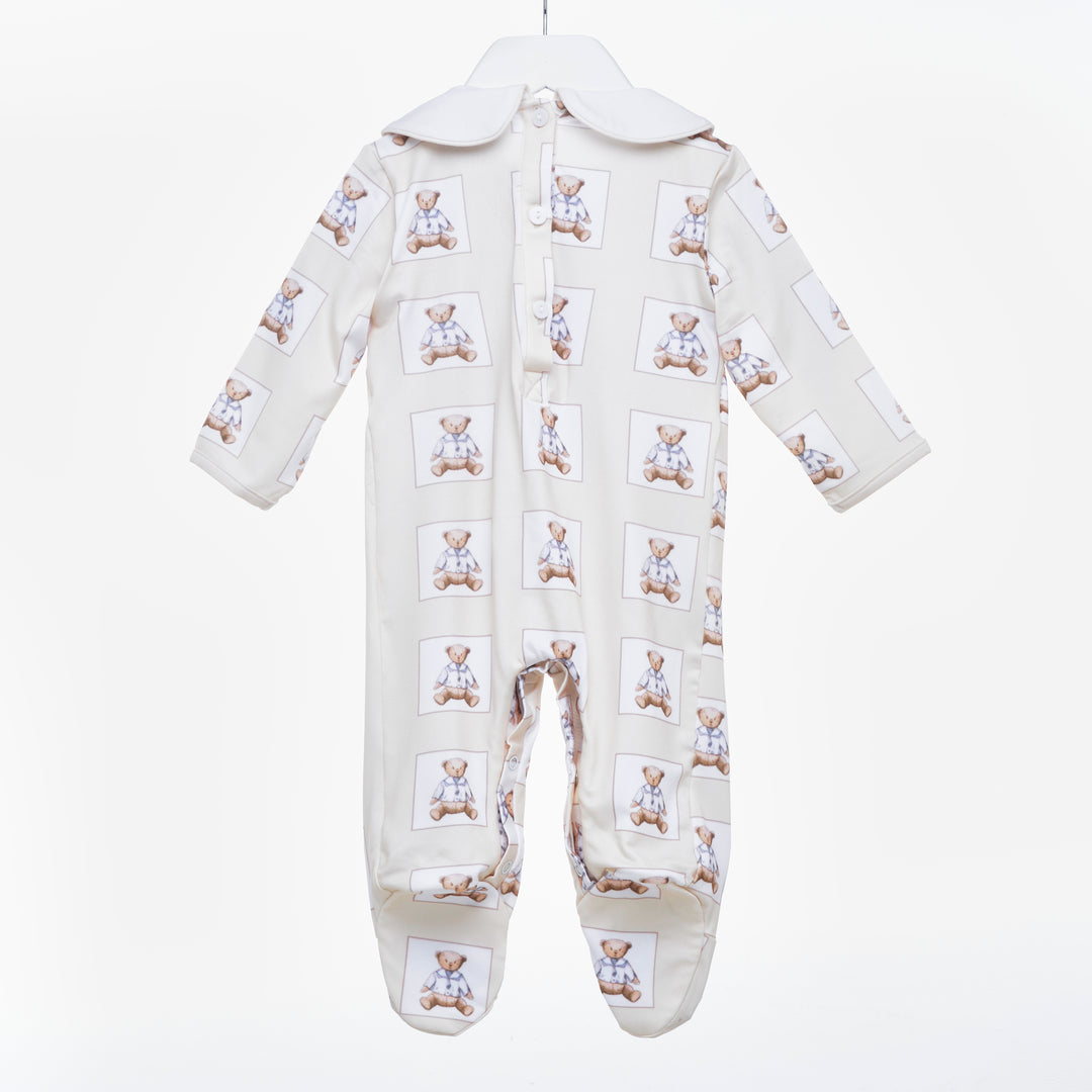 boys smocked sleepsuit boys smocked babygrow