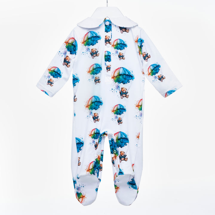 boys smocked sleepsuit boys smocked babygrow