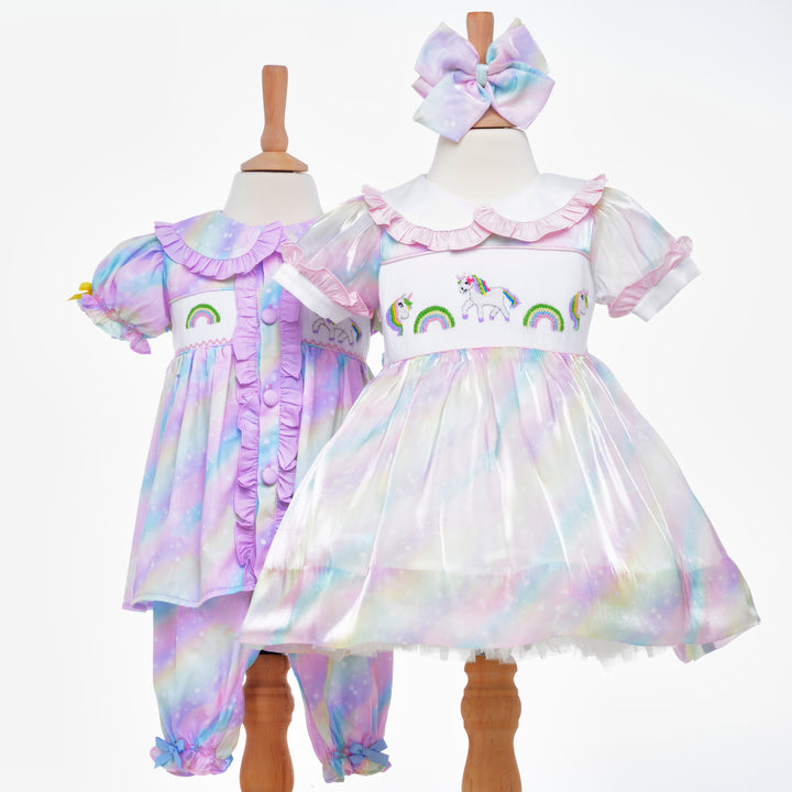 matching smocked kids wear