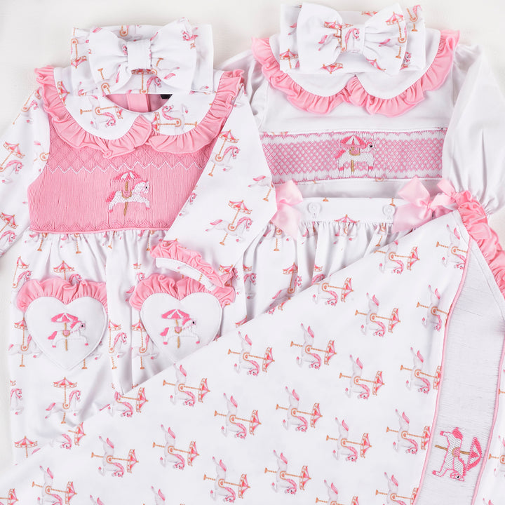 matching smocked baby clothes