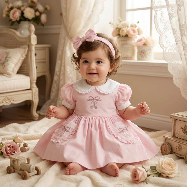 Ocean Baby 'My Little Pink Pavlova' Ballerina Petticoat Layered Dress - (NB-12Yrs)
