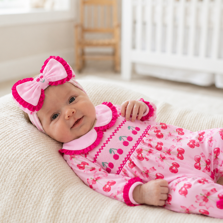 cherry themed baby girls clothing 