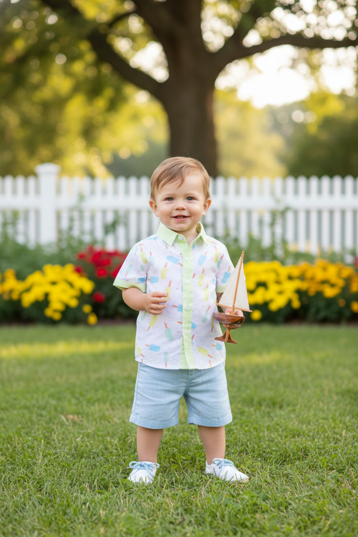 Ocean Baby Boys Ice Lolly Shirt (3M-10Yrs)