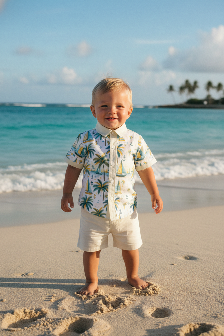 Ocean Baby Boys Paradise Shirt (6M-12Yrs)
