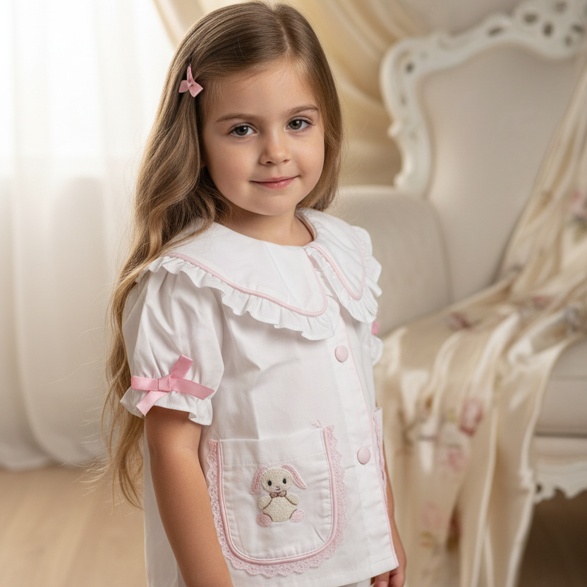 Ocean Baby Girls 'My Little Sugar Plum' Bunny Pyjamas (3M-10Yrs) Pjs