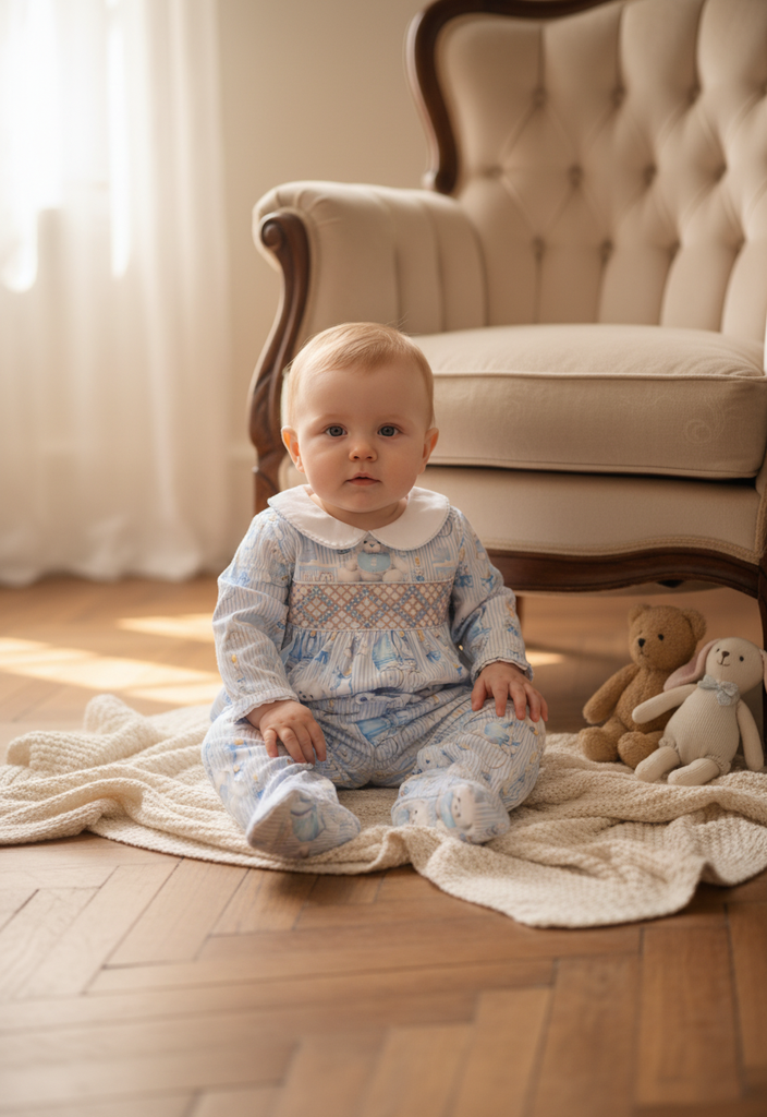 luxury baby boys clothes smocked babywear smocked baby boys suit 