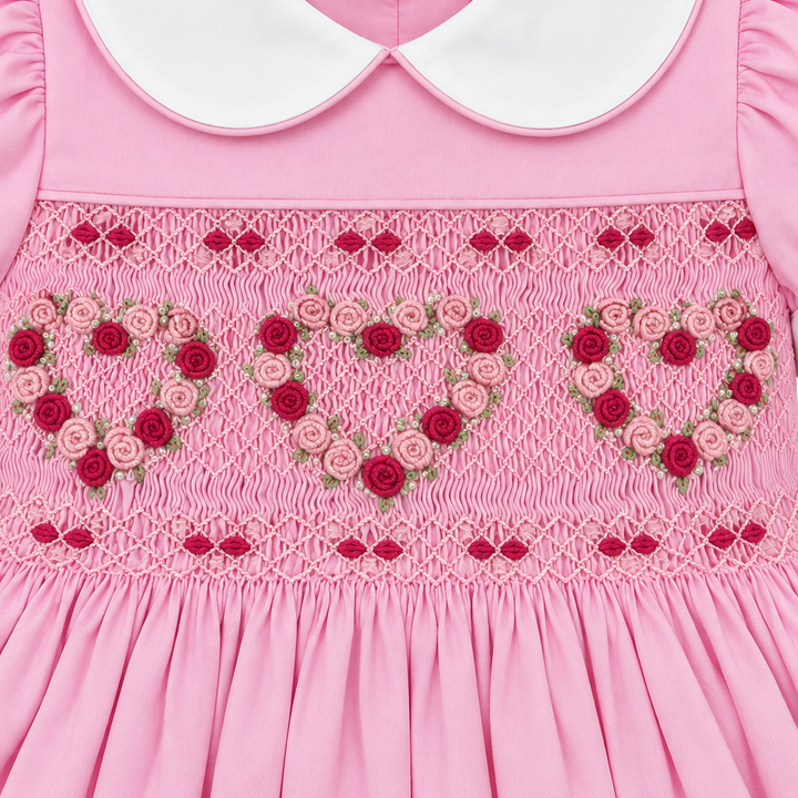 Ocean Baby 'The Pink Lady' Heart Sateen Dress (NB-8Yrs)