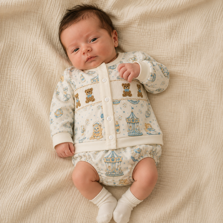 luxury smocked baby boys outfits rocking horse themed outfits baby boy 