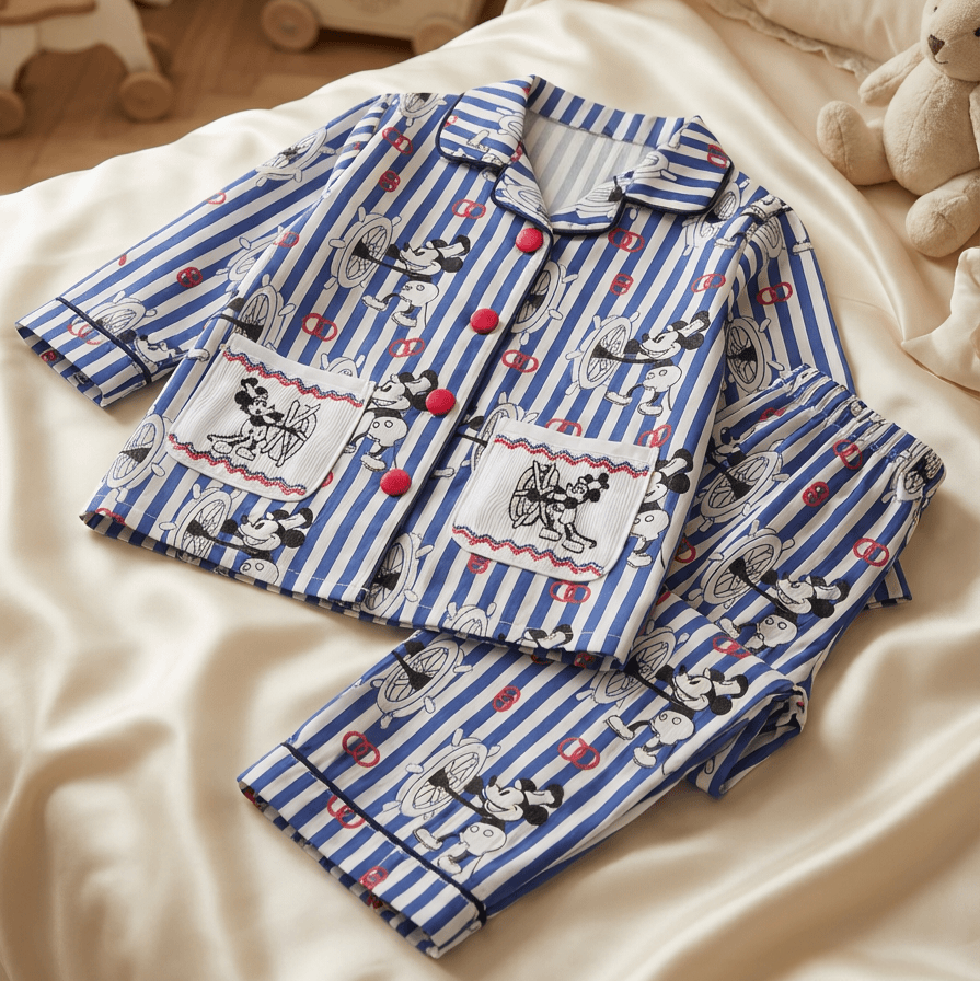 Ocean Baby Boys Mickey Smocked Pyjama Set (3M-8Yrs) Pjs